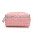 2013 Best selling pink shiny PU cosmetic bag for lady